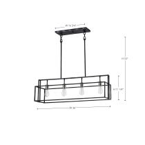 LAKE 4 LIGHT ISLAND PENDANT - 60-5859