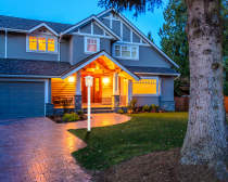 COVE NECK 1LT OUTDOOR LG POST - 60-5951