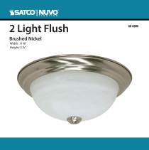 2 LT - 11" FLUSH FIXTURE - 60-6000