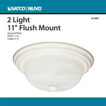 2 LT - 11" FLUSH FIXTURE - 60-6004