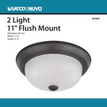 2 LIGHT 11" FLUSH MOUNT - 60-6010
