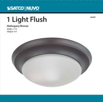 1 LIGHT 12" FLUSH TWIST & LOCK - 60-6013