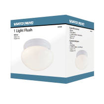 1 LIGHT SMALL MUSHROOM FLUSH - 60-6026