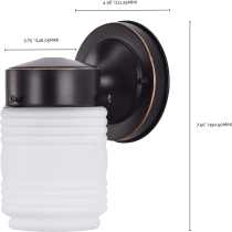 1 LIGHT OUTDOOR MASON JAR - 60-6110