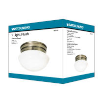 1 LIGHT SMALL MUSHROOM FLUSH - 60-6114
