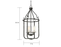 SHERWOOD 4 LT CAGED PEND - 60-6127