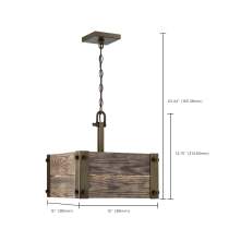 WINCHESTER 4 LIGHT PENDANT - 60-6422