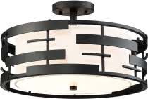 LANSING 3 LGT SEMI FLUSH - 60-6436
