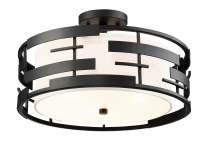 LANSING 3 LGT SEMI FLUSH - 60-6436
