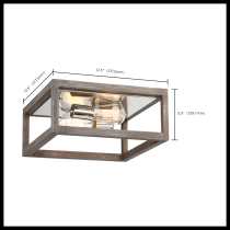 BLISS 2 LIGHT FLUSH MOUNT - 60-6482