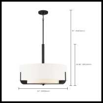 FRANKIE 4 LIGHT 24 IN PENDANT - 60-6544