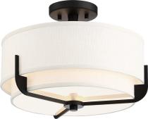 FRANKIE 3 LIGHT SEMI FLUSH - 60-6545