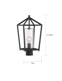HOPEWELL 1 LT POST LANTERN - 60-6595