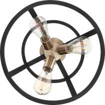 CHASSIS 3 LT SEMI FLUSH MOUNT - 60-6643