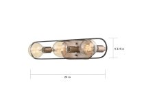 CHASSIS 3 LIGHT VANITY - 60-6653