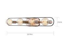 CHASSIS 4 LIGHT VANITY - 60-6654