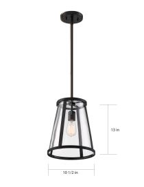 BRUGE 1 LIGHT PENDANT - 60-6699