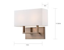 TRIBECA 2 LIGHT VANITY - 60-6717