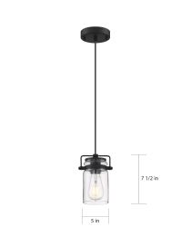 ANTEBELLUM 1 LT MINI PENDANT - 60-6732