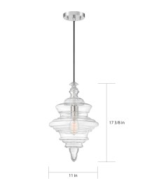 BALLARAT 1 LIGHT PENDANT - 60-6762
