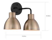 SLOAN 2 LIGHT VANITY - 60-6792