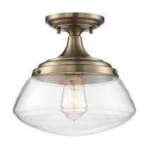 KEW 1 LIGHT SEMI FLUSH - 60-6797