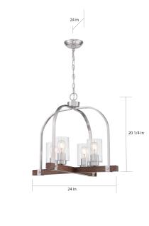 ARABEL 4 LIGHT CHANDELIER - 60-6966