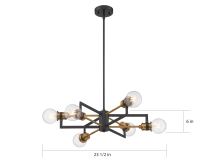 INTENTION 6 LIGHT CHANDELIER - 60-6976