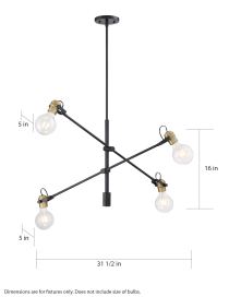 MANTRA 4 LIGHT PENDANT - 60-6990