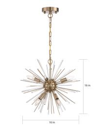 CIRRUS 6 LIGHT CHANDELIER - 60-6992