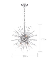 CIRRUS 8 LIGHT CHANDELIER - 60-6993