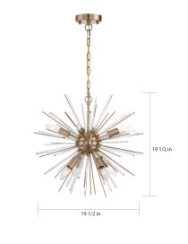CIRRUS 8 LIGHT CHANDELIER - 60-6994