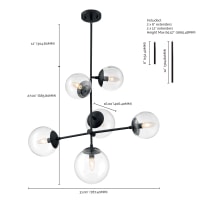 SKY 6 LIGHT PENDANT - 60-7135