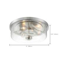 SOMMERSET 3 LIGHT FLUSH MOUNT - 60-7169