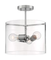 SOMMERSET 3 LIGHT SEMI FLUSH - 60-7178