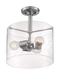 BRANSEL 3 LIGHT SEMI FLUSH - 60-7188