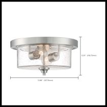 BRANSEL 2 LIGHT FLUSH MOUNT - 60-7190