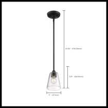 BRANSEL 1 LIGHT MINI PENDANT - 60-7280