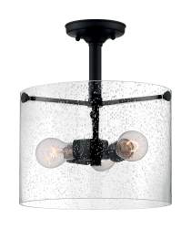 BRANSEL 3 LIGHT SEMI FLUSH - 60-7288