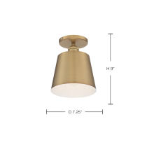 MOTIF 1LT 7" SEMI FLUSH - 60-7321