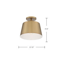 MOTIF 1LT 10" SEMI FLUSH - 60-7322