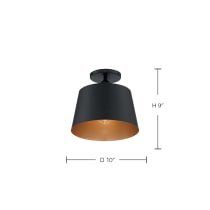 MOTIF 1LT 10" SEMI FLUSH - 60-7332