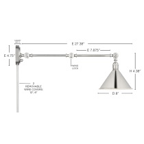 DELANCEY SWING ARM FIXTURE - 60-7362
