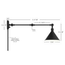 DELANCEY SWING ARM FIXTURE - 60-7363
