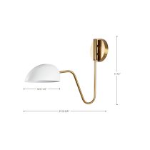 TRILBY 1 LIGHT WALL SCONCE - 60-7392