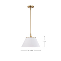 DOVER 1 LIGHT MEDIUM PENDANT - 60-7412