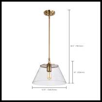 DOVER 1 LIGHT MEDIUM PENDANT - 60-7413