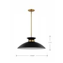 PERKINS 1 LT MEDIUM PENDANT - 60-7461