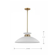 PERKINS 1 LT MEDIUM PENDANT - 60-7464