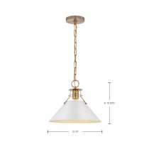 OUTPOST 1 LIGHT MEDIUM PENDANT - 60-7524